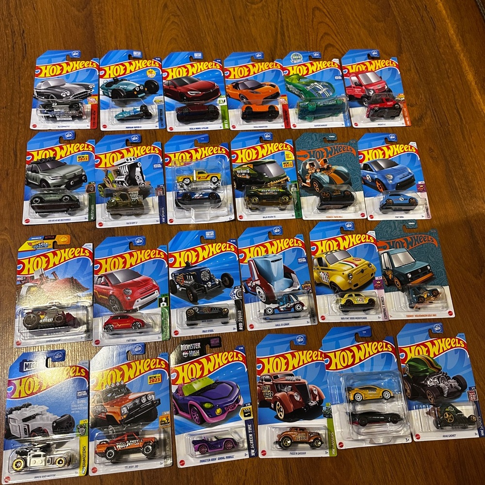 Blue and Orange Cars & Vehicles Collection